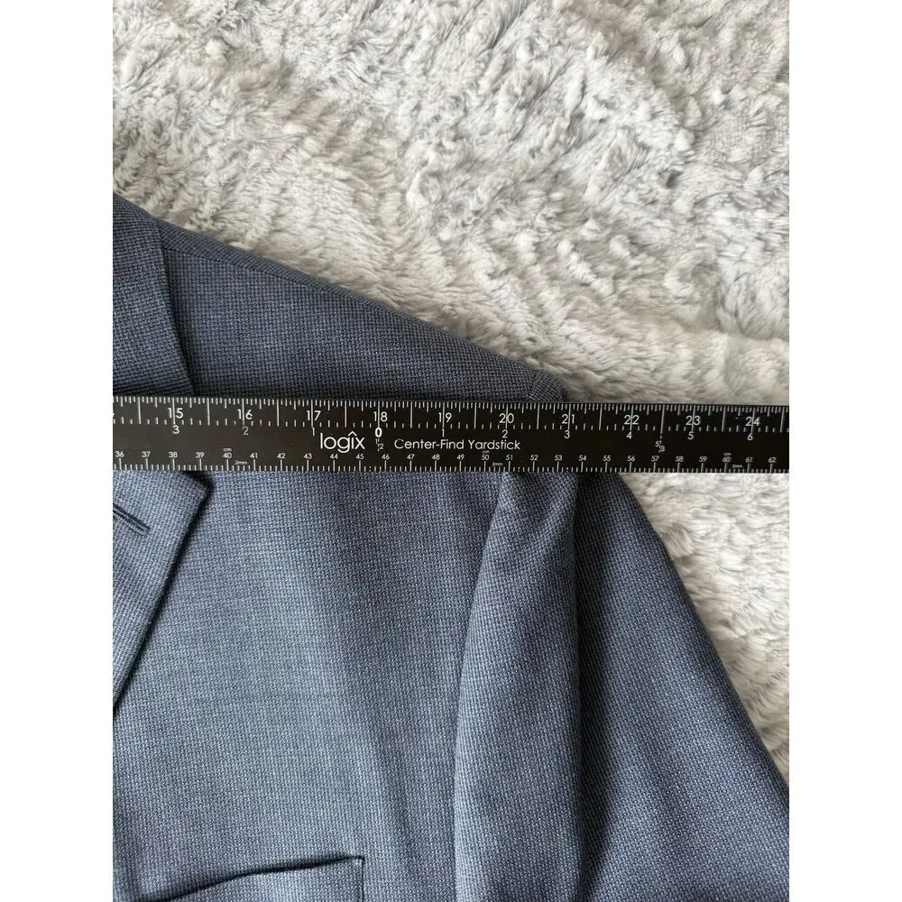 Lauren Ralph Lauren Blazer 48R Silk Wool Blue Sport Coat Classic